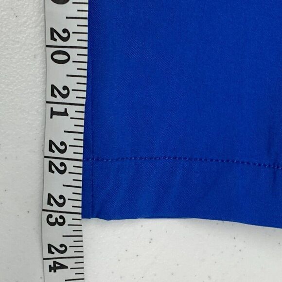 SlimSation Crop Pants sz 4 Bright Blue Stretch Pull on Inseam 23" New NWT - Picture 2 of 10